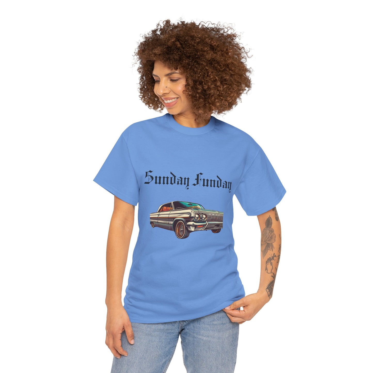 Sunday Funday Lowrider Unisex Heavy Cotton Tee