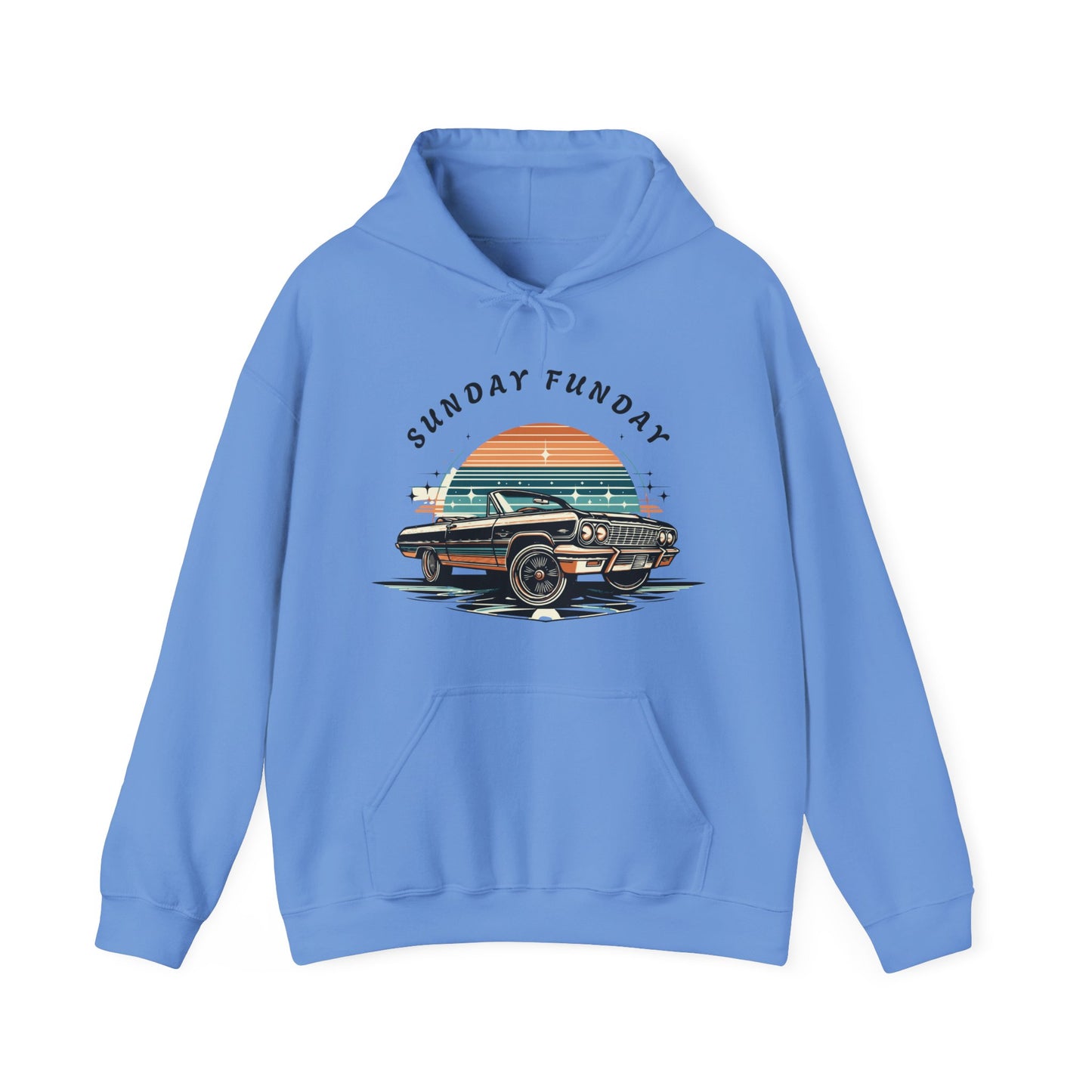 Sunday Funday Cruisin Lowrider Unisex Heavy Blend™ Hooded Sweatshirt