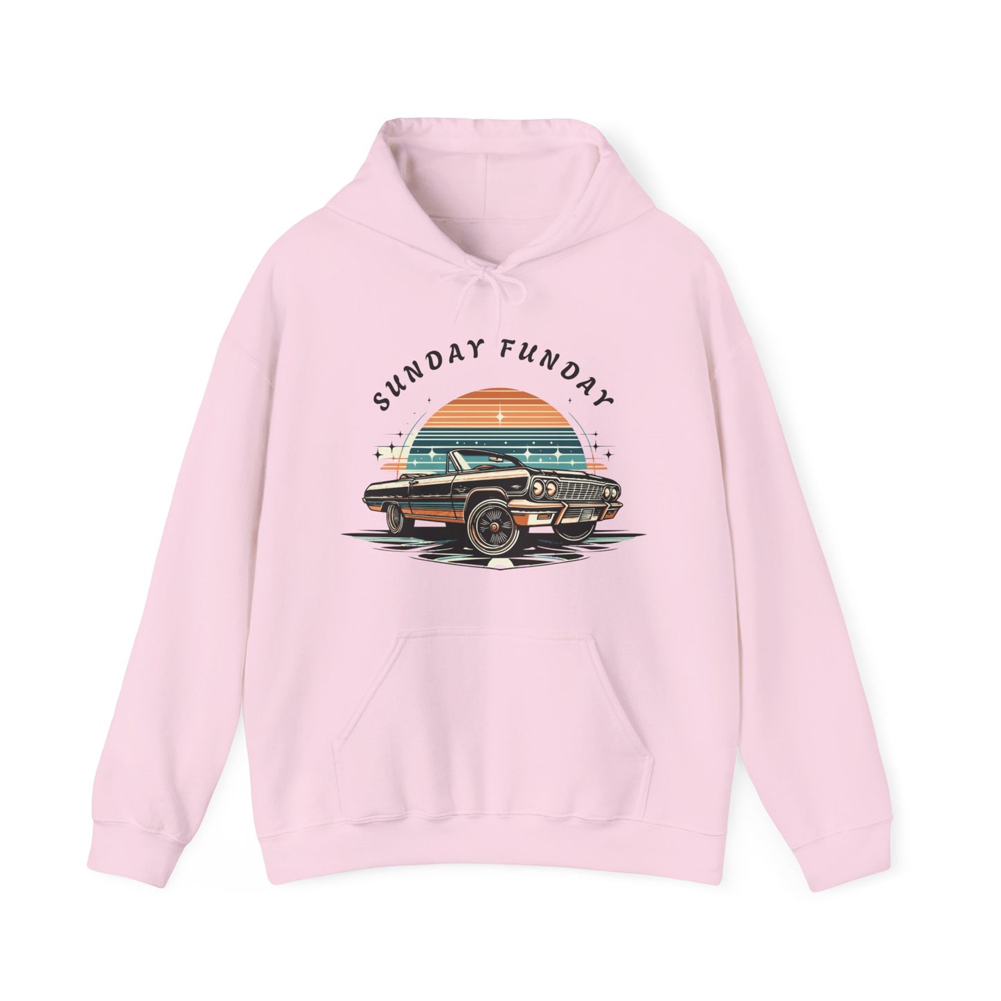 Sunday Funday Cruisin Lowrider Unisex Heavy Blend™ Hooded Sweatshirt