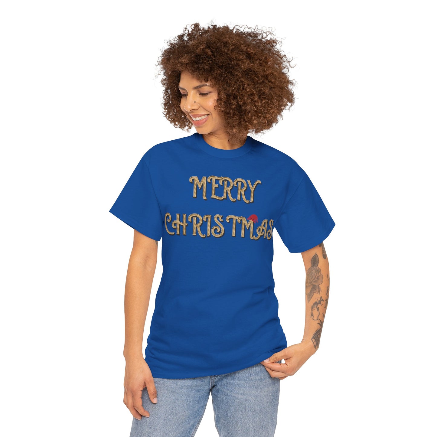 Merry Christmas Unisex Heavy Cotton Tee