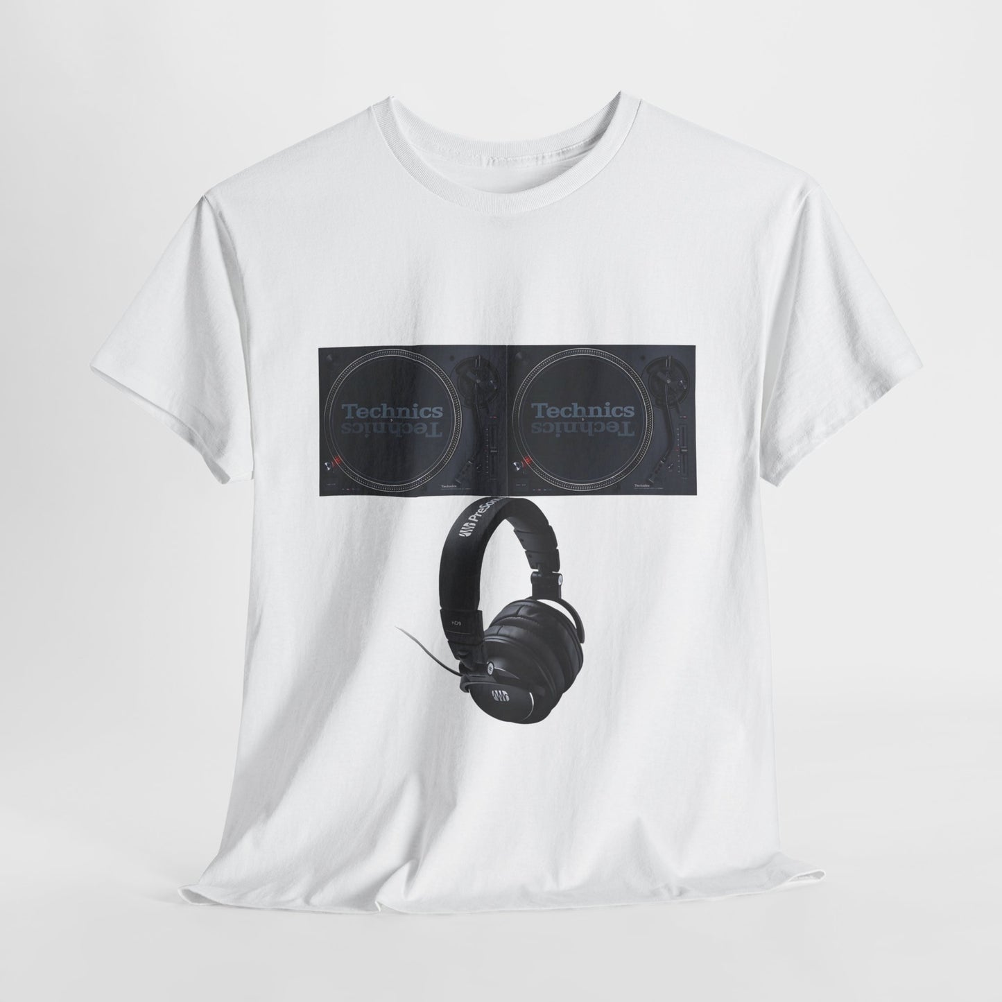 DJ Technics Turntables Unisex Heavy Cotton Tee