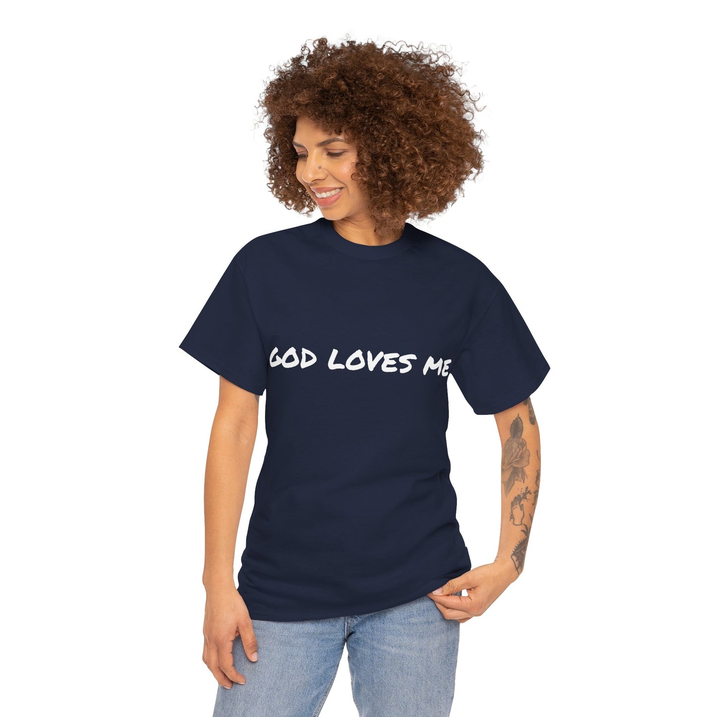 God Loves Me Unisex Heavy Cotton Tee