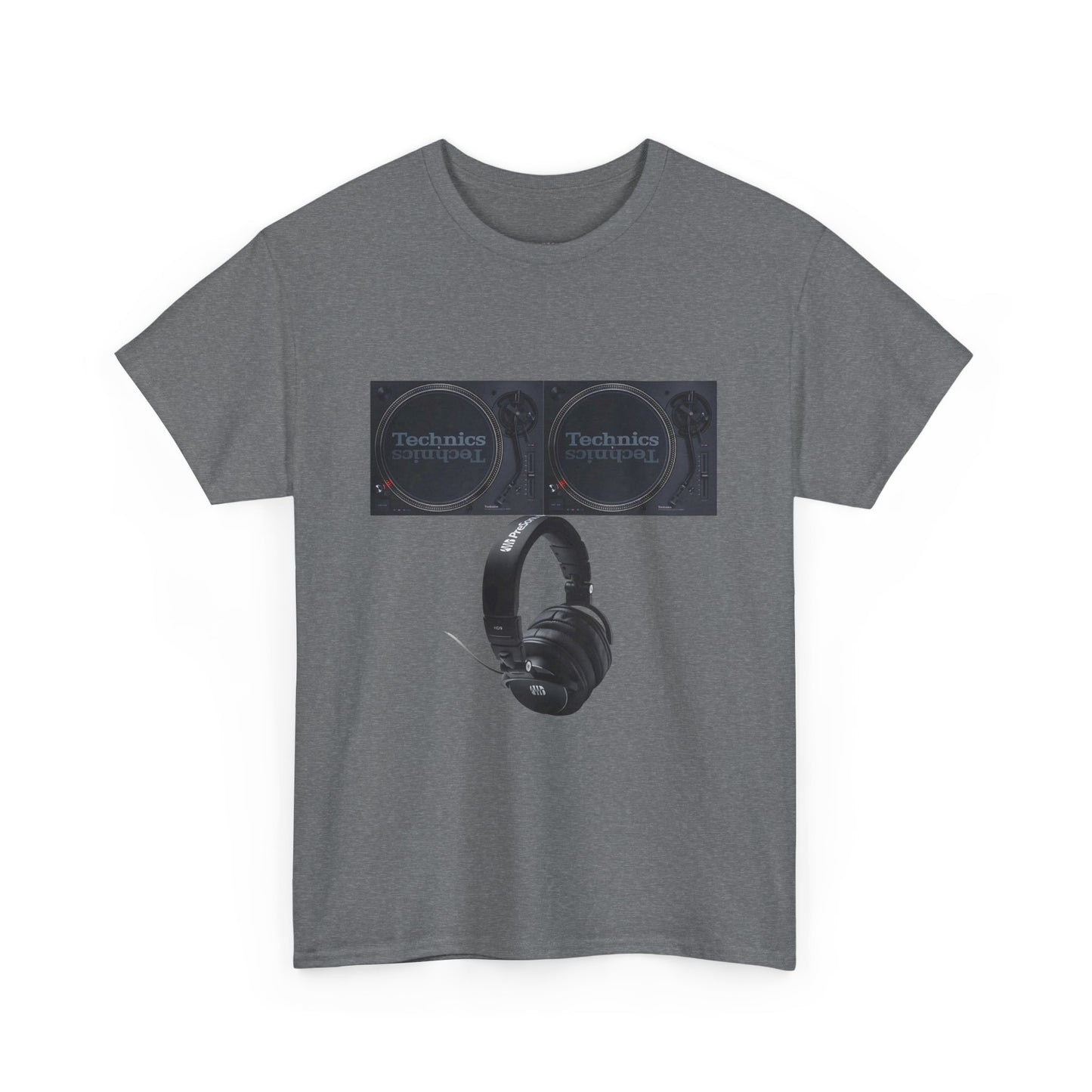 DJ Technics Turntables Unisex Heavy Cotton Tee