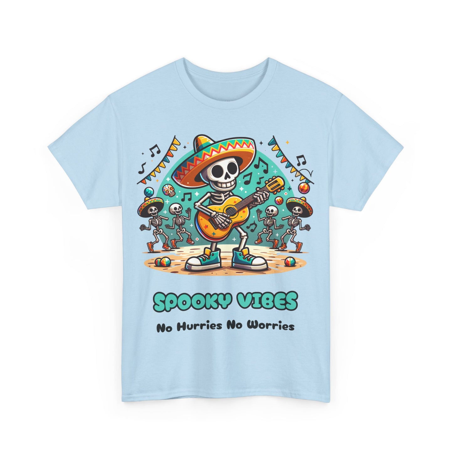 Halloween Spooky Vibes Unisex Heavy Cotton Tee