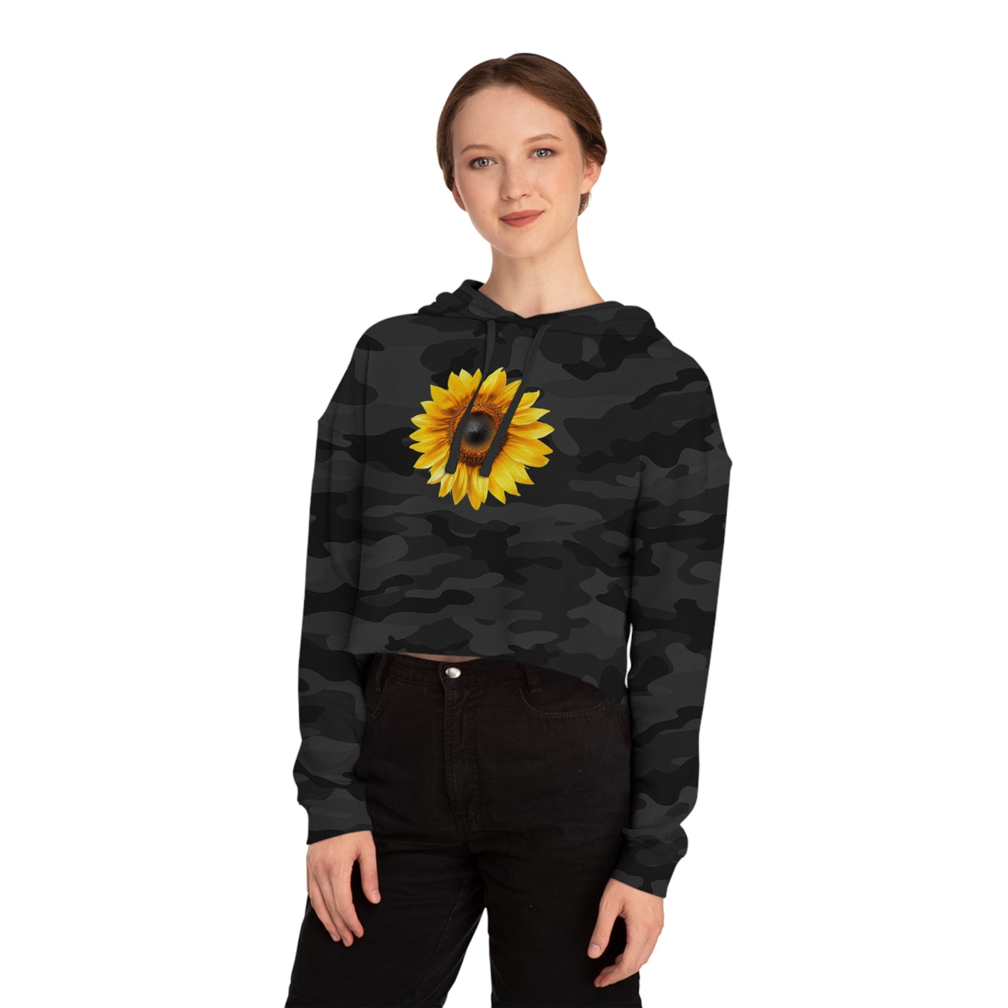 Sunflower Cropped Hoodie