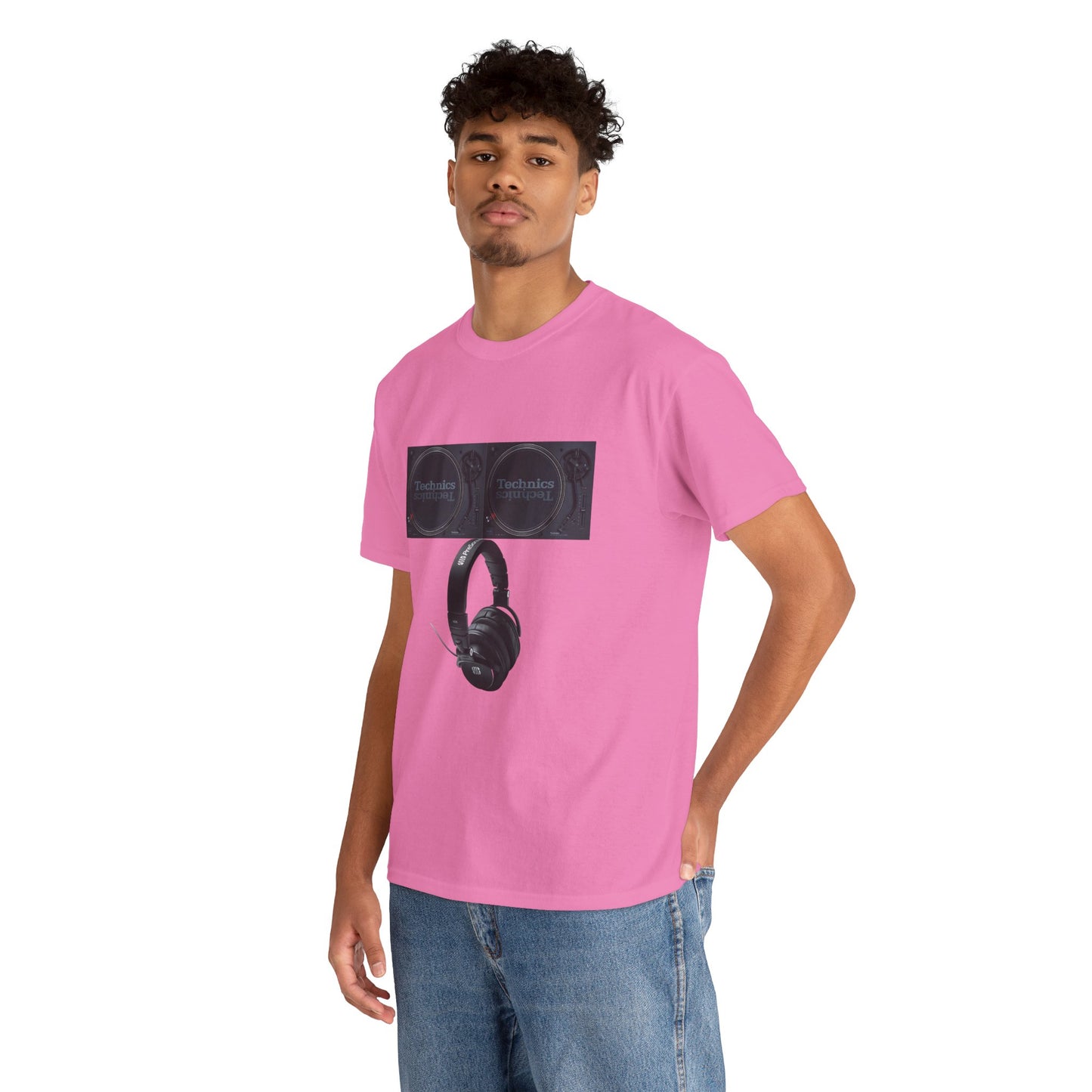 DJ Technics Turntables Unisex Heavy Cotton Tee