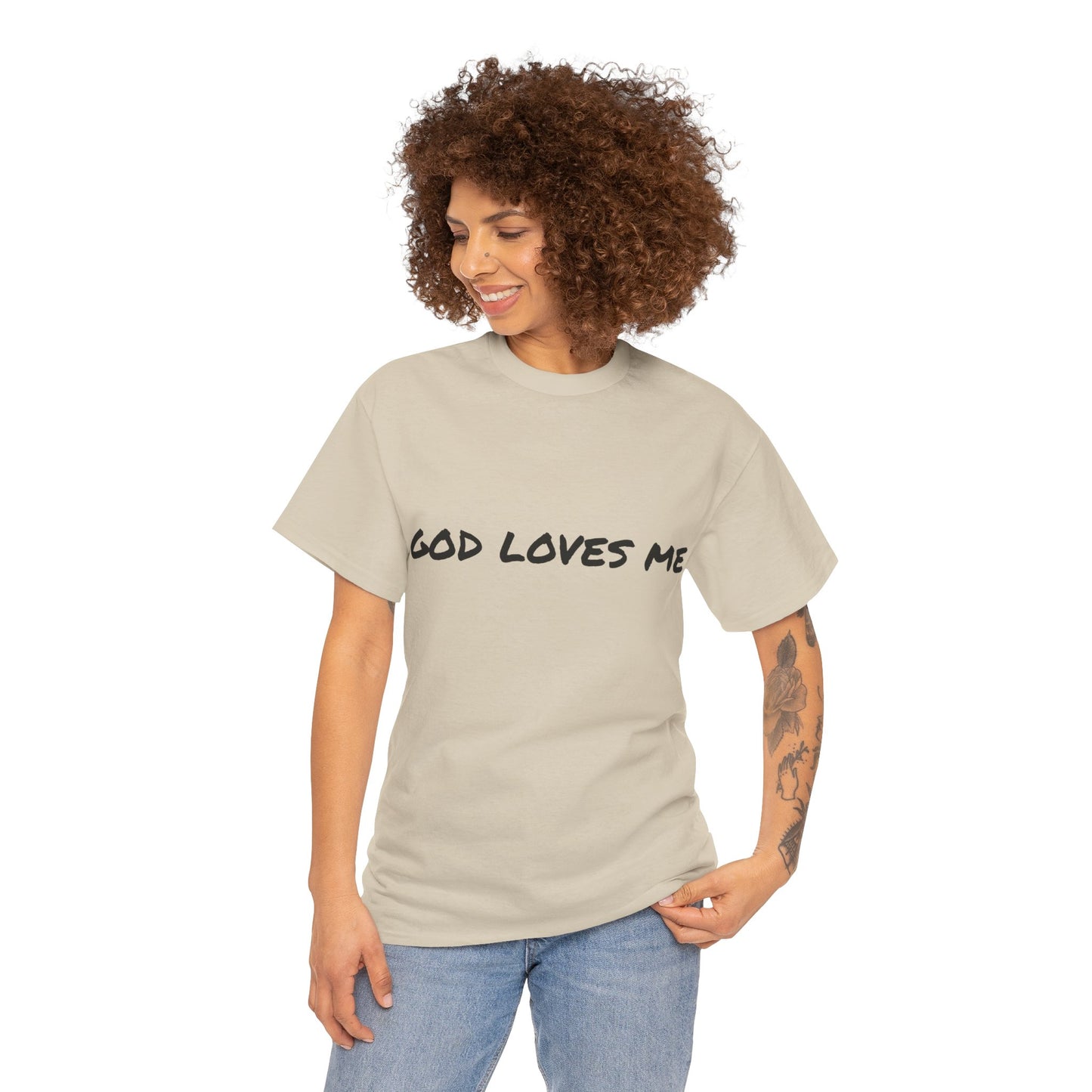 God Loves Me Unisex Heavy Cotton Tee