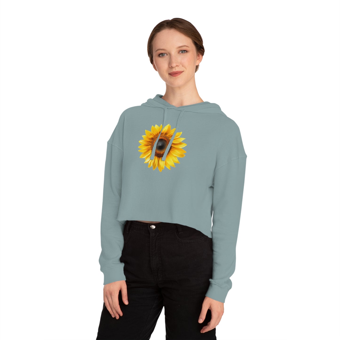 Sunflower Cropped Hoodie