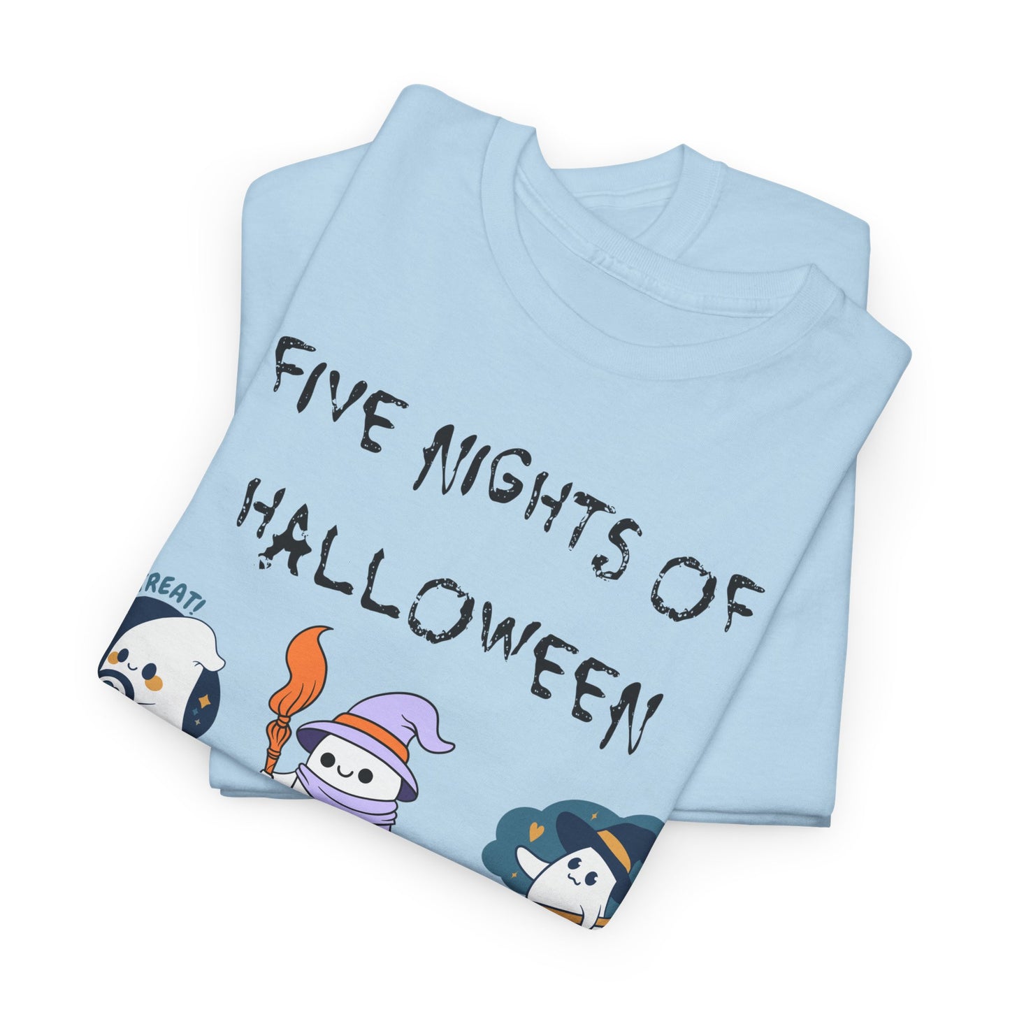 Five Nights Of Halloween Unisex Heavy Cotton Tee