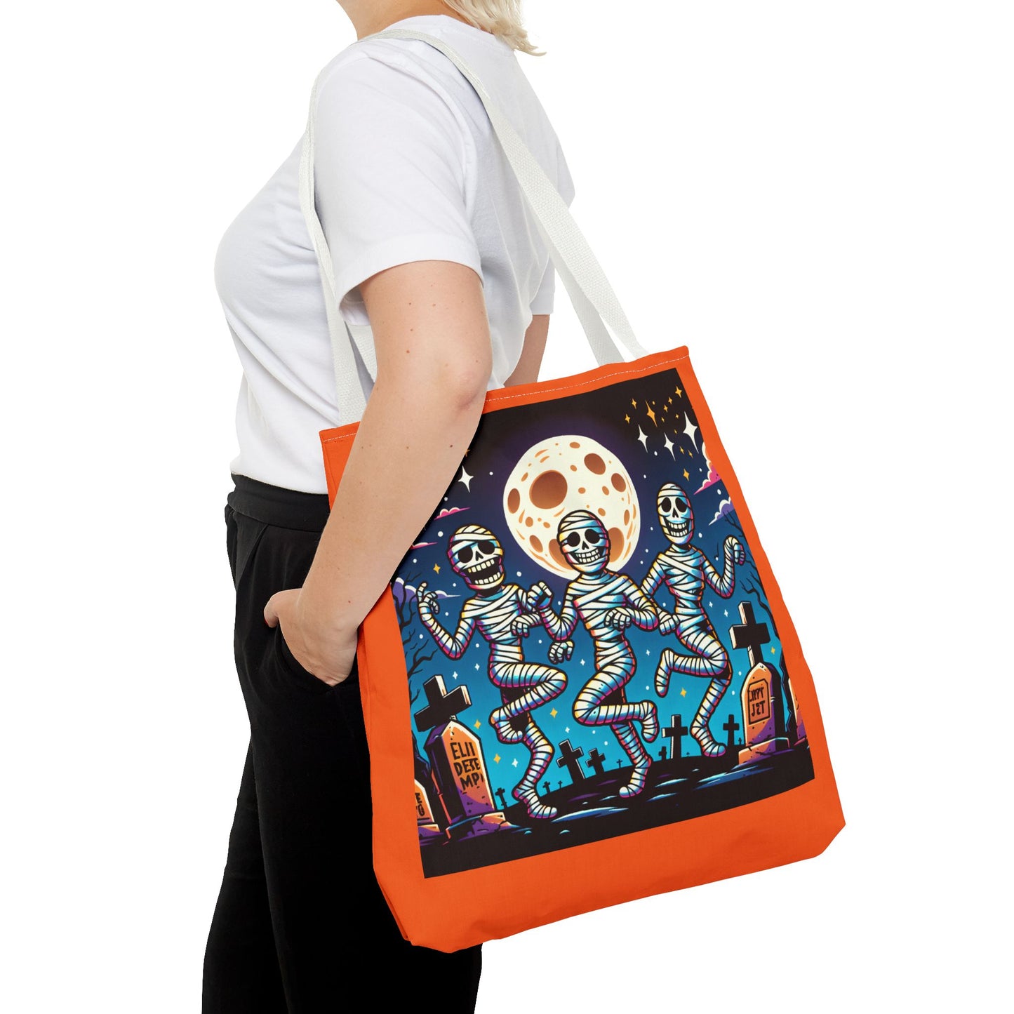 Halloween Dancing Mummies Tote Bag