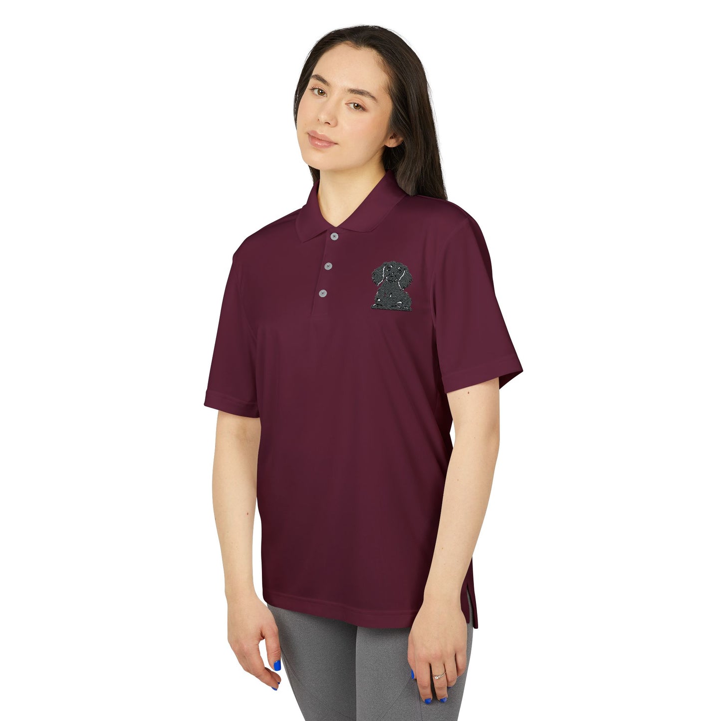 adidas Performance Polo Shirt - Lola's Space Design, Unisex