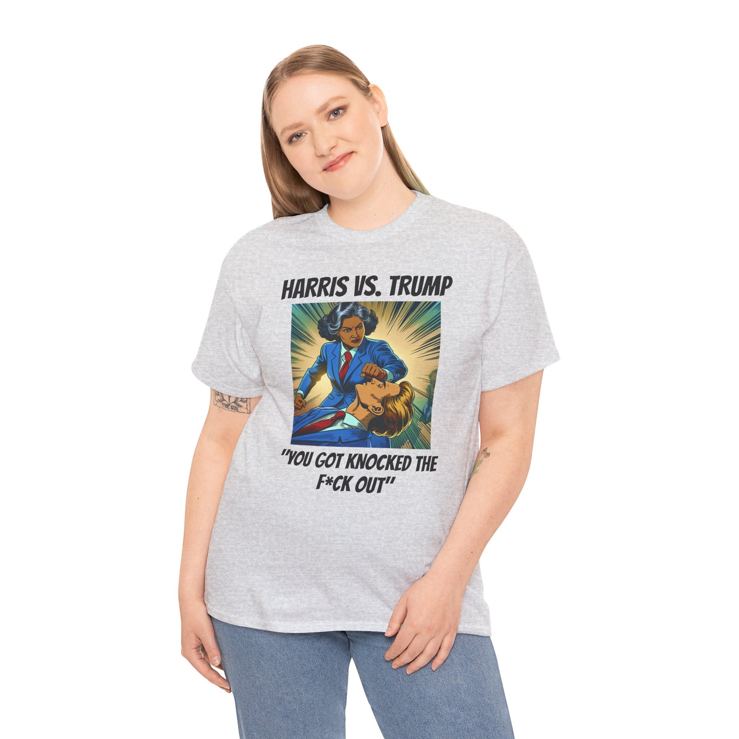 Harris vs Trump Unisex Heavy Cotton Tee