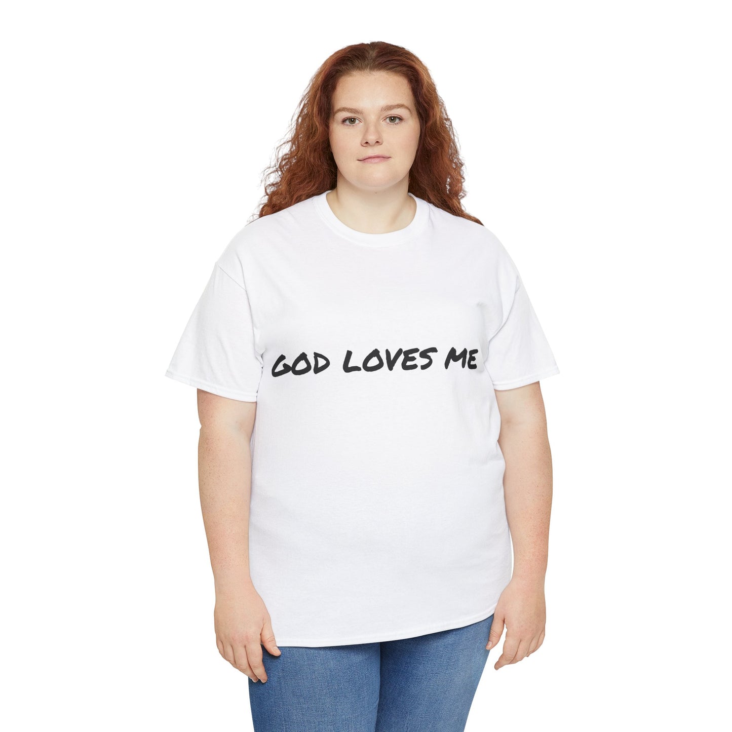 God Loves Me Unisex Heavy Cotton Tee