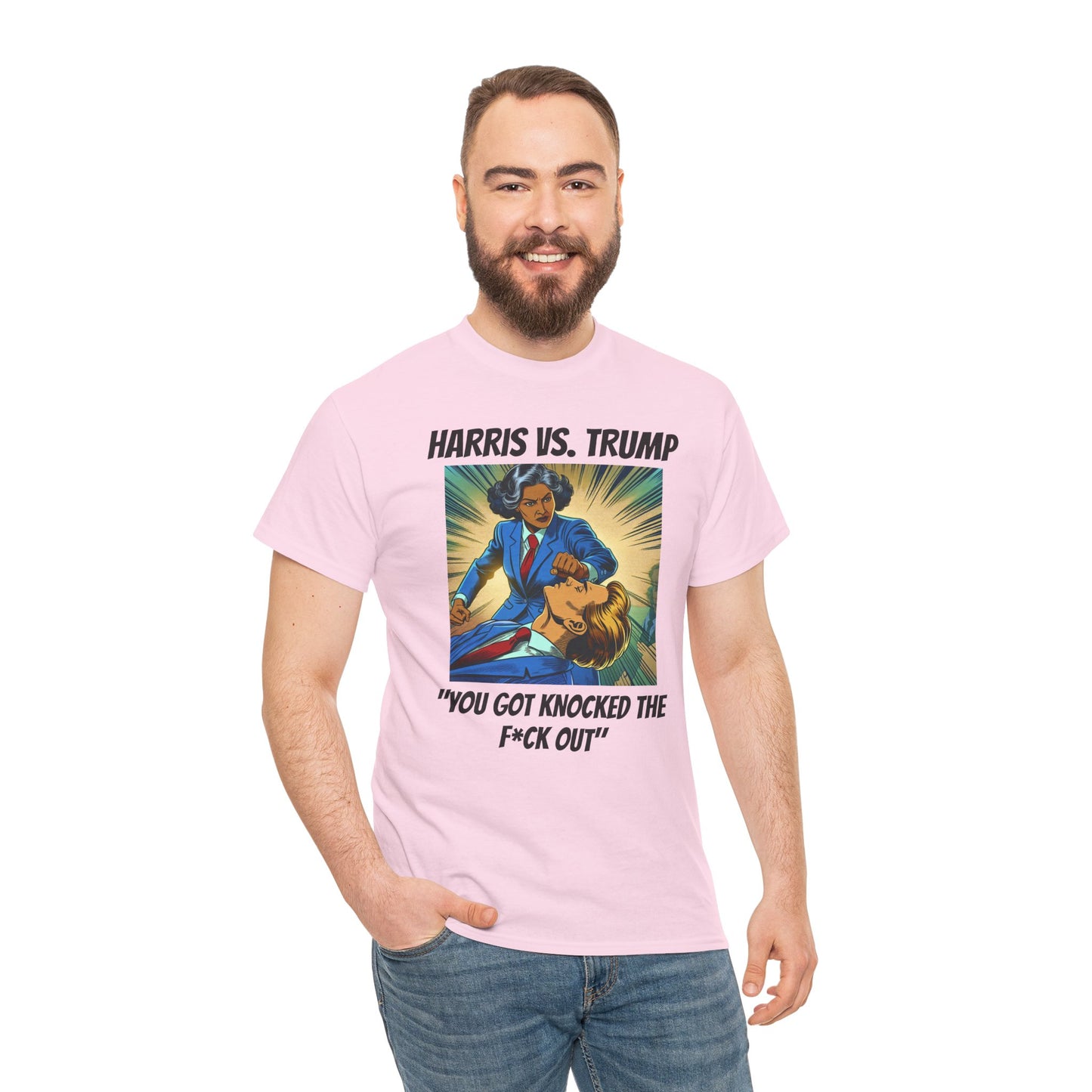 Harris vs Trump Unisex Heavy Cotton Tee