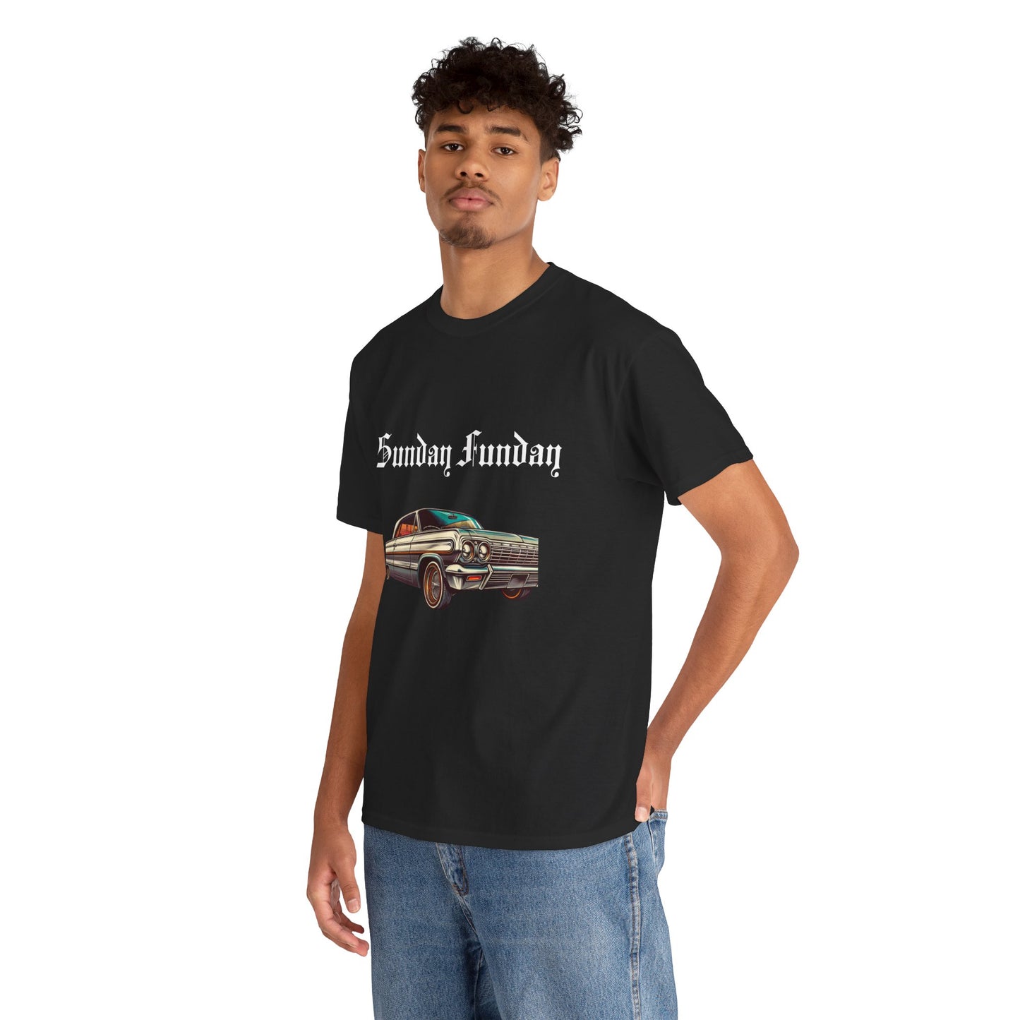 Sunday Funday Lowrider Unisex Heavy Cotton Tee