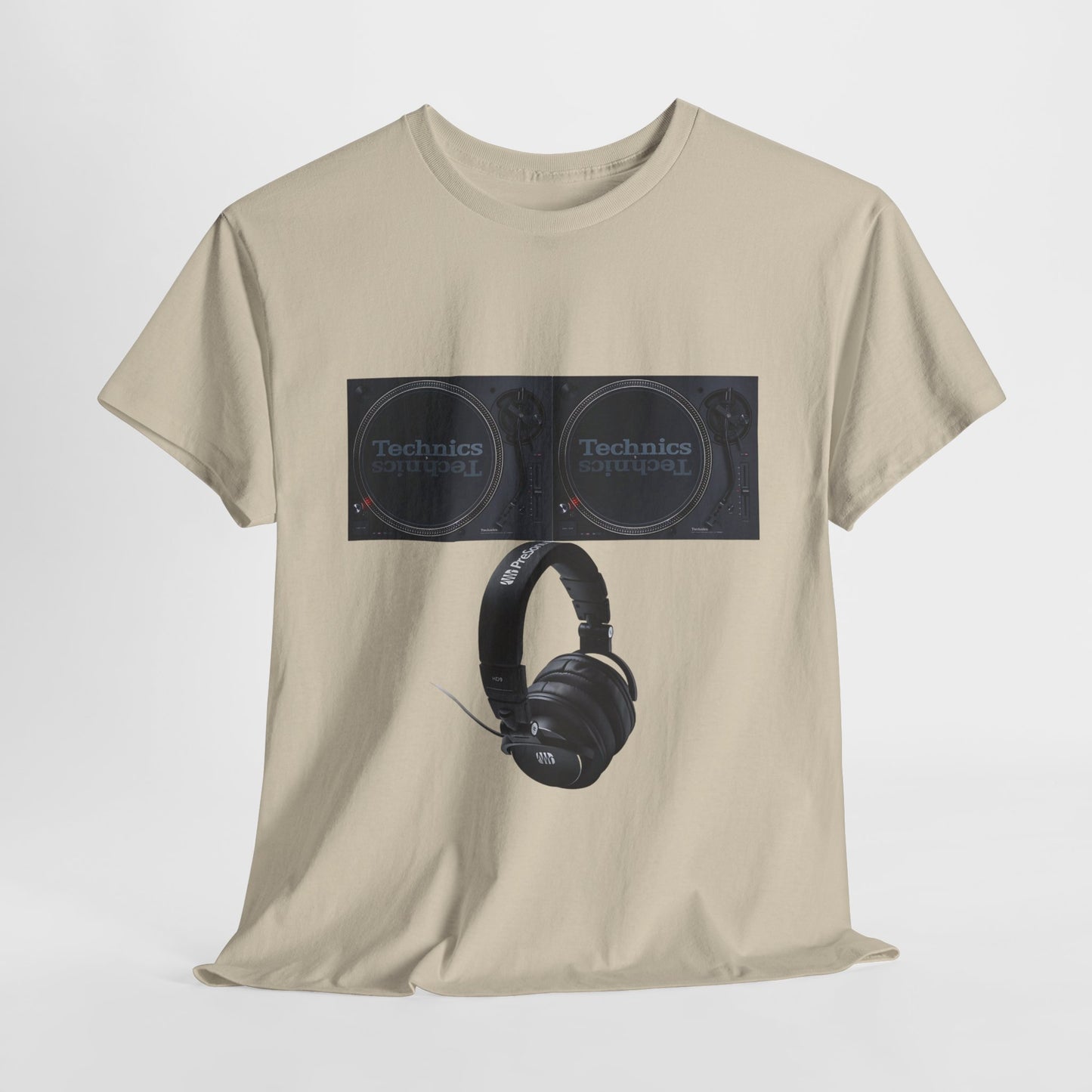 DJ Technics Turntables Unisex Heavy Cotton Tee