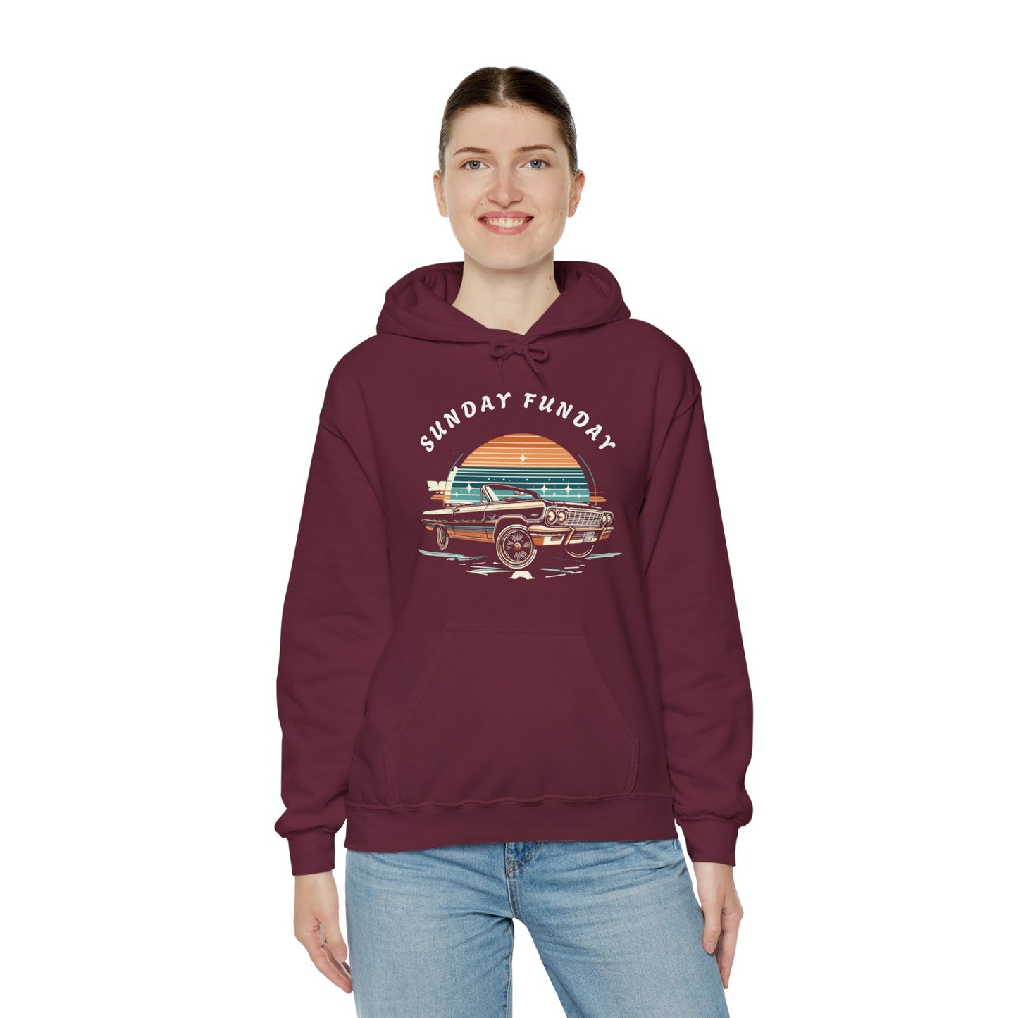 Sunday Funday Lowrider Unisex Heavy Blend™ Hooded Sweatshirt