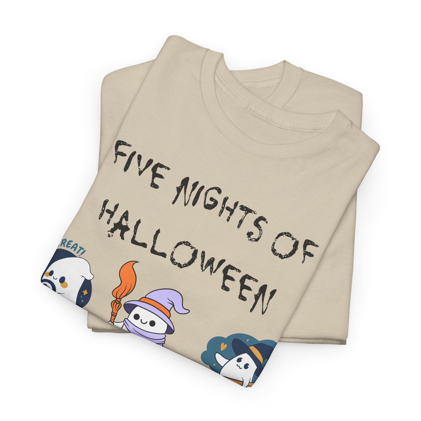 Five Nights Of Halloween Unisex Heavy Cotton Tee