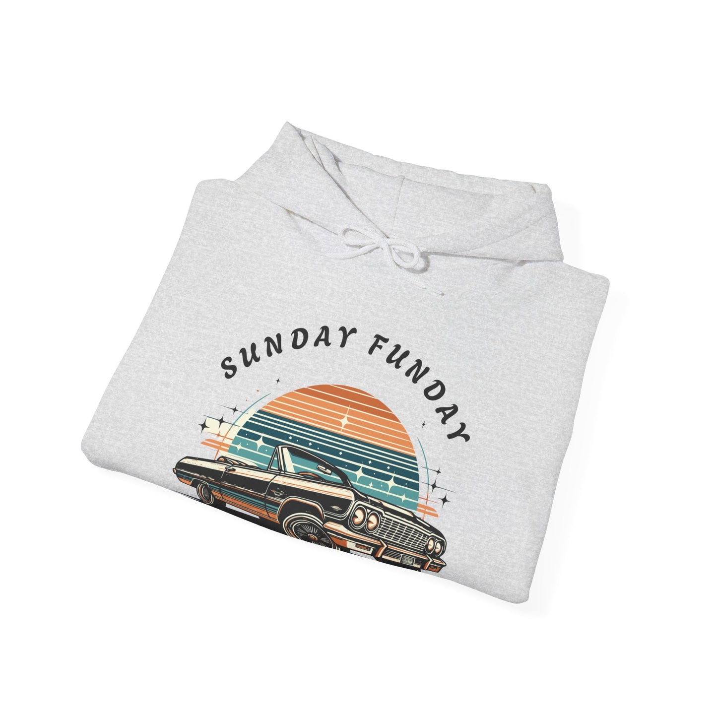 Sunday Funday Cruisin Lowrider Unisex Heavy Blend™ Hooded Sweatshirt