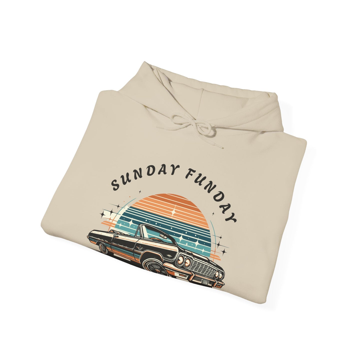 Sunday Funday Cruisin Lowrider Unisex Heavy Blend™ Hooded Sweatshirt