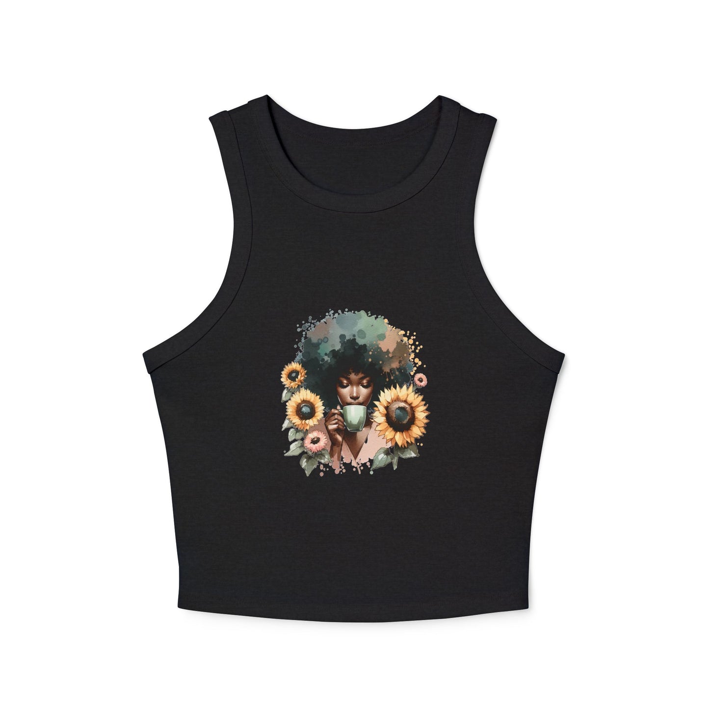 Sunflowers And Coffee Tank Top