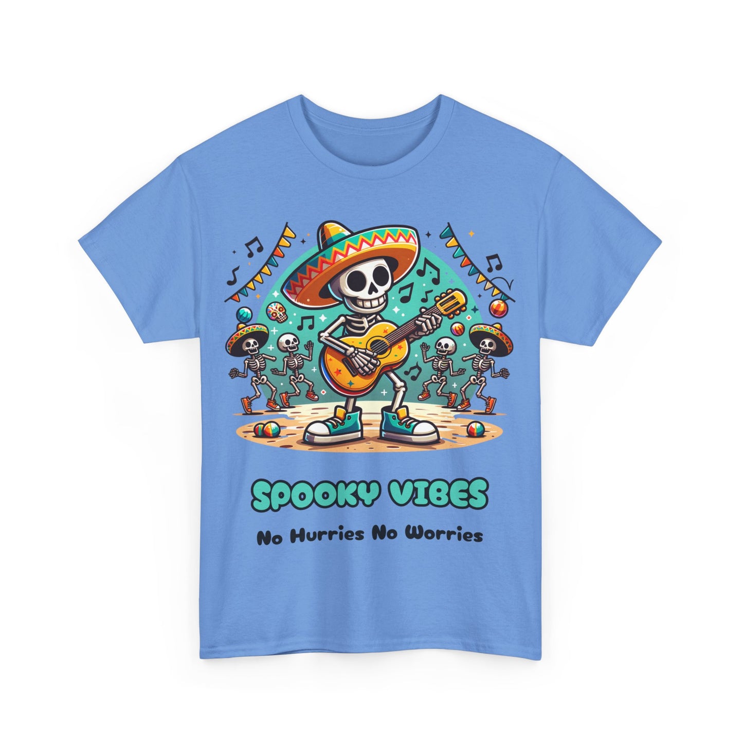 Halloween Spooky Vibes Unisex Heavy Cotton Tee