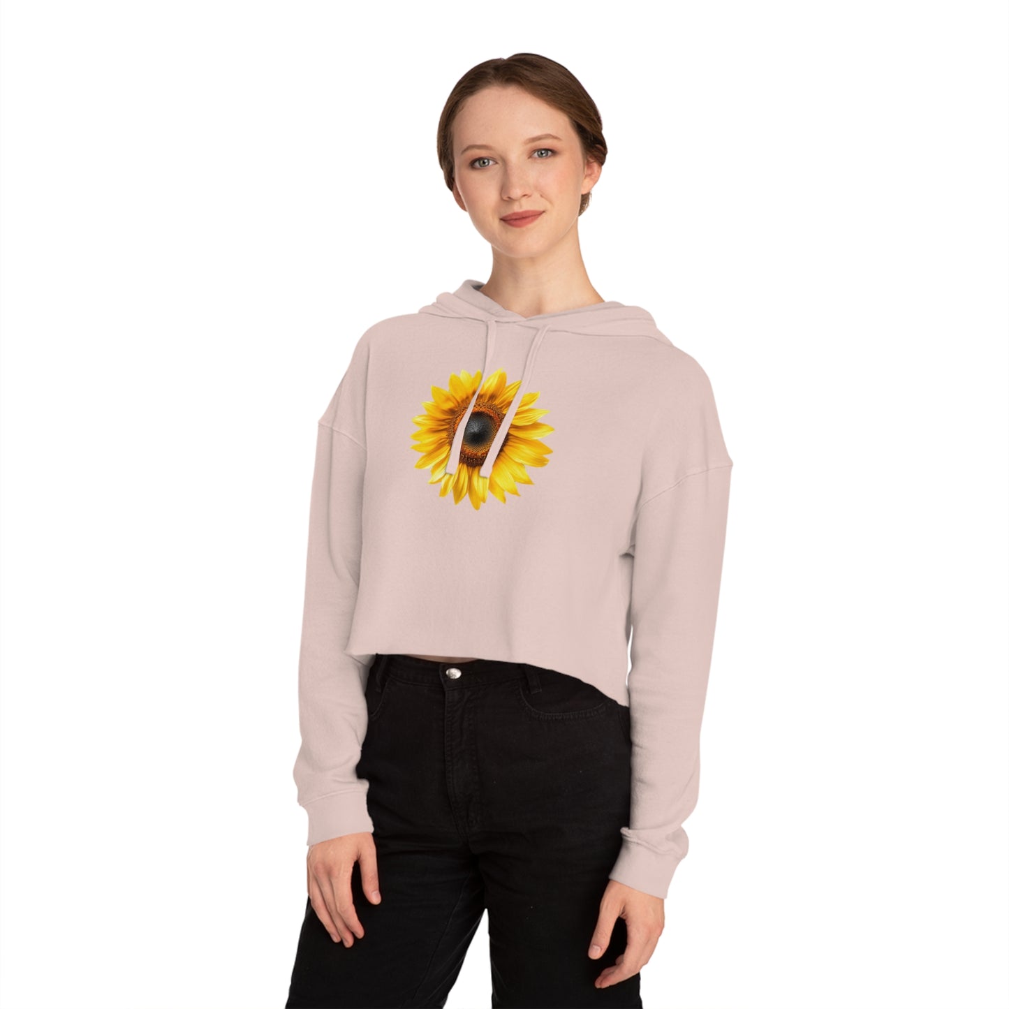 Sunflower Cropped Hoodie