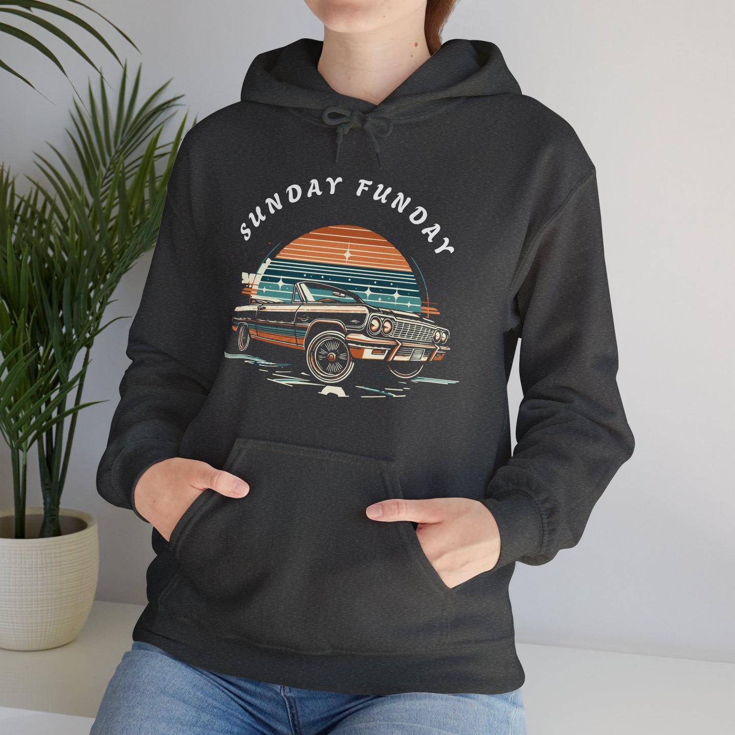 Sunday Funday Lowrider Unisex Heavy Blend™ Hooded Sweatshirt