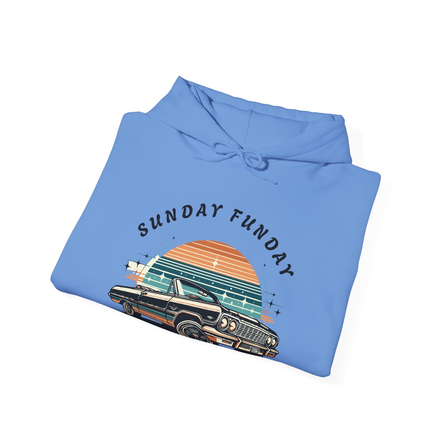 Sunday Funday Cruisin Lowrider Unisex Heavy Blend™ Hooded Sweatshirt