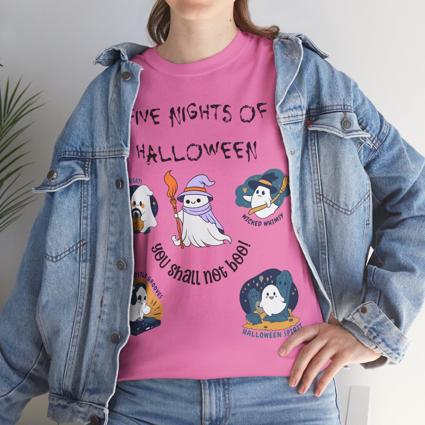 Five Nights Of Halloween Unisex Heavy Cotton Tee