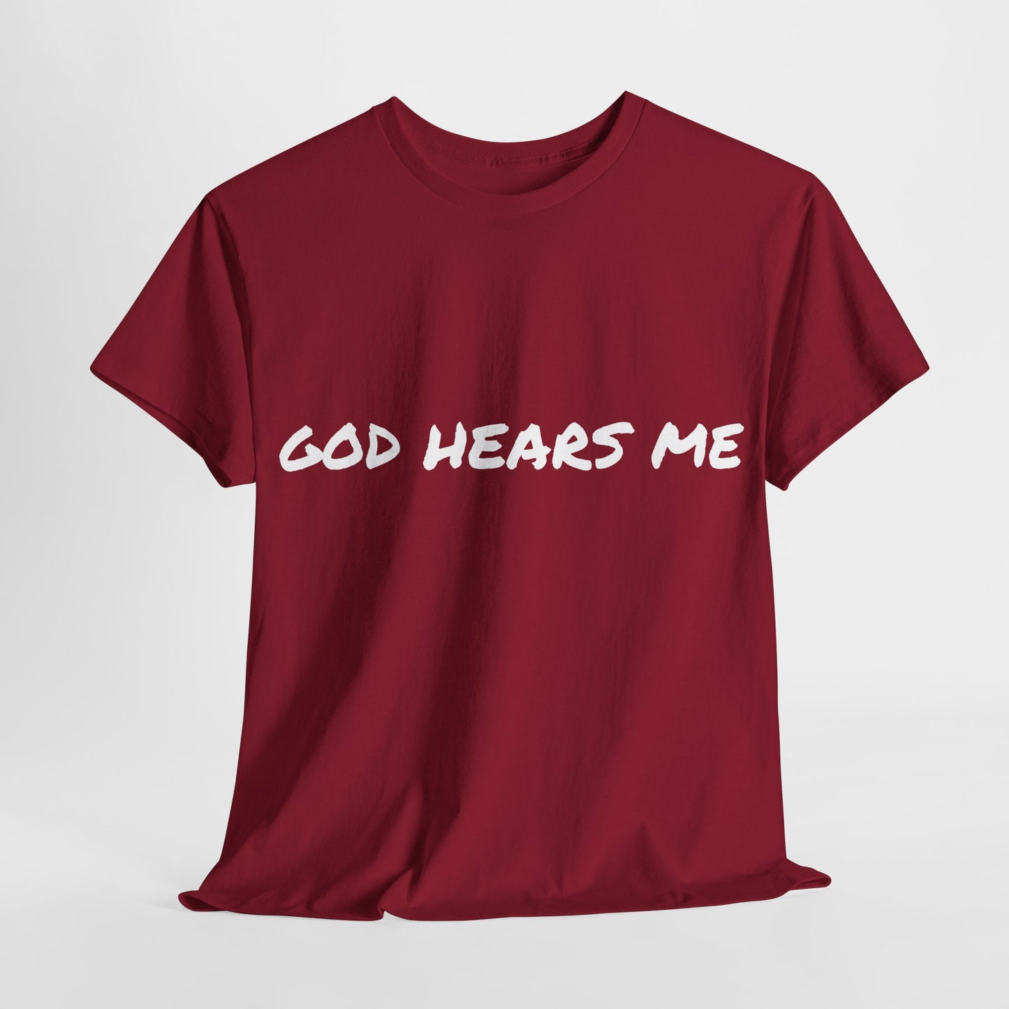 God Hears Me Unisex Heavy Cotton Tee