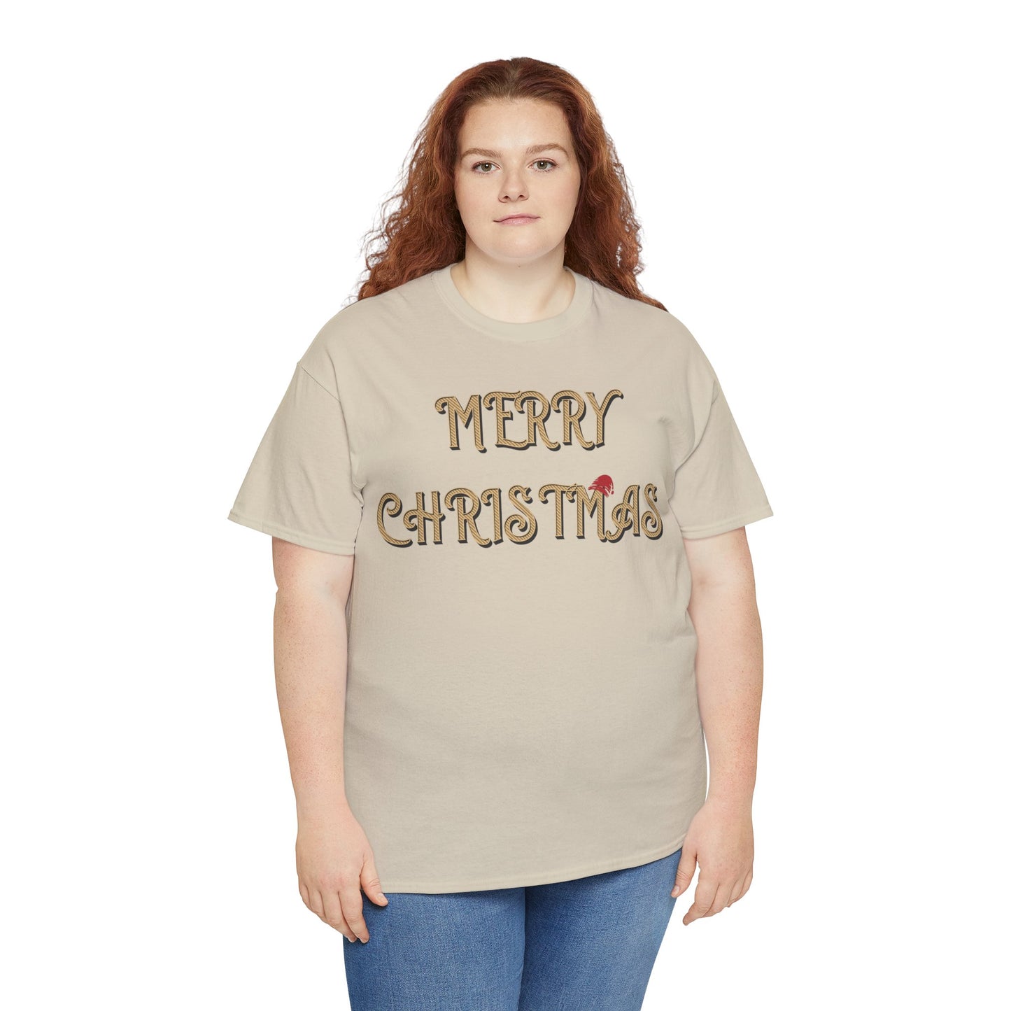 Merry Christmas Unisex Heavy Cotton Tee