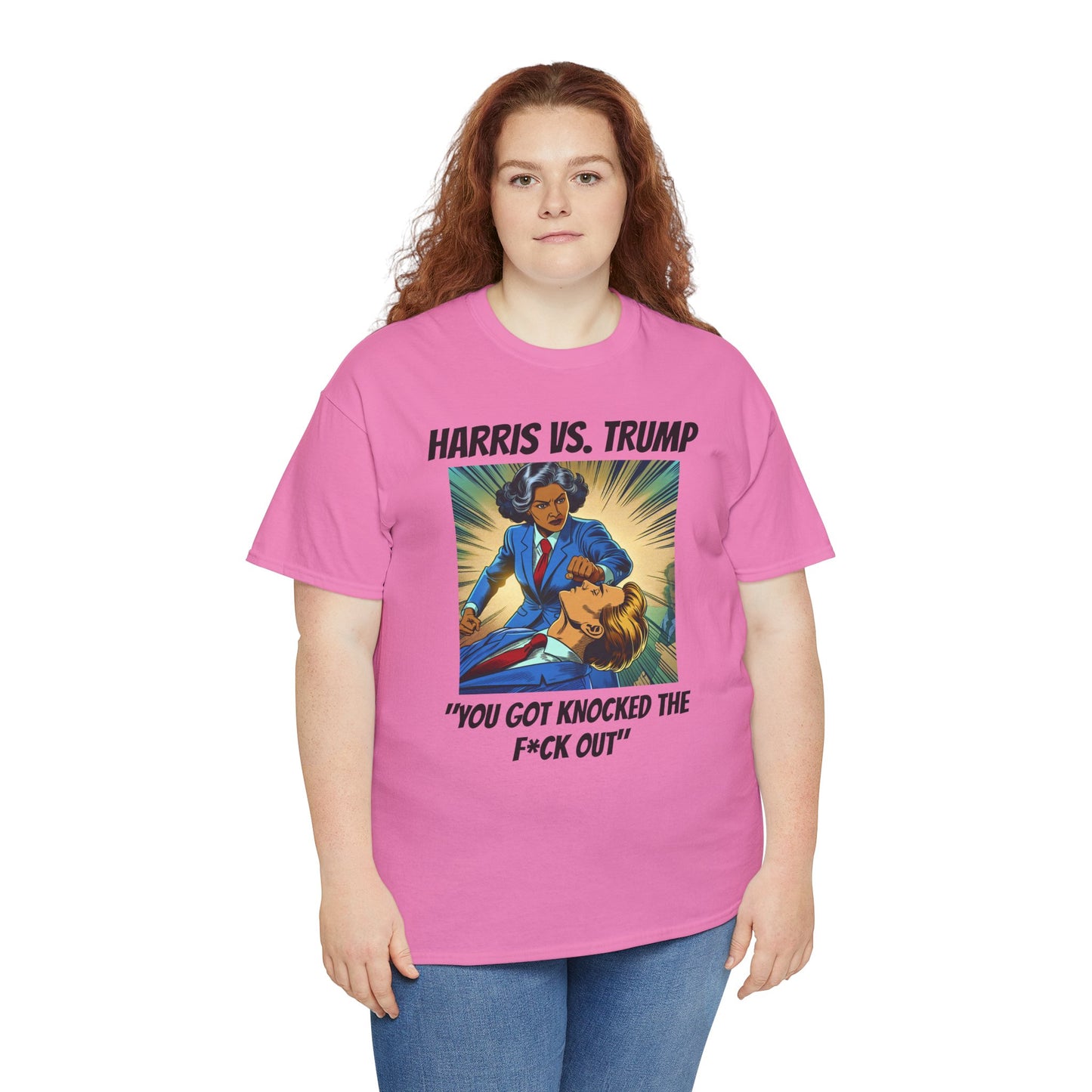 Harris vs Trump Unisex Heavy Cotton Tee