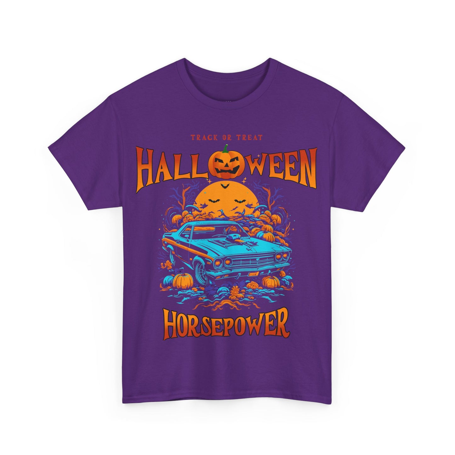 Halloween Horsepower Unisex Heavy Cotton Tee