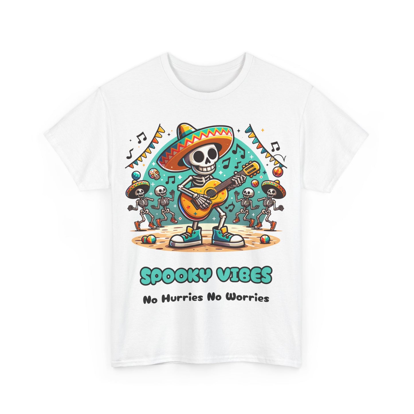 Halloween Spooky Vibes Unisex Heavy Cotton Tee