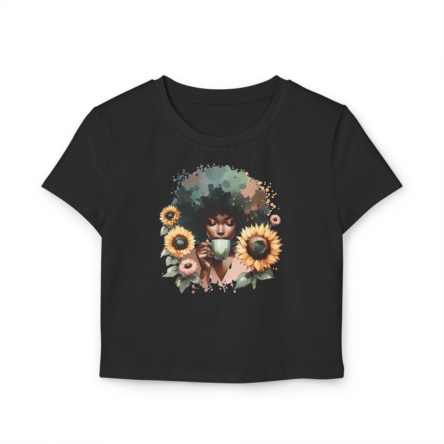 Sunflowers And Coffee T-Shirt for Women