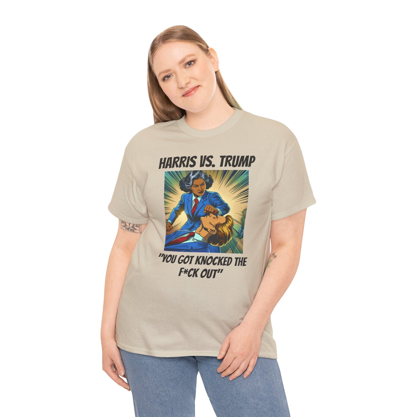 Harris vs Trump Unisex Heavy Cotton Tee