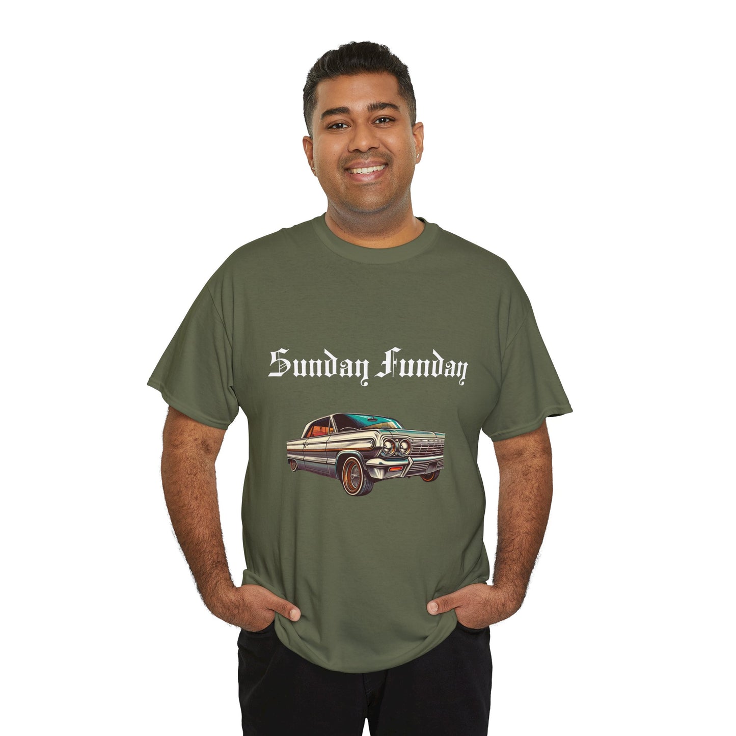 Sunday Funday Lowrider Unisex Heavy Cotton Tee