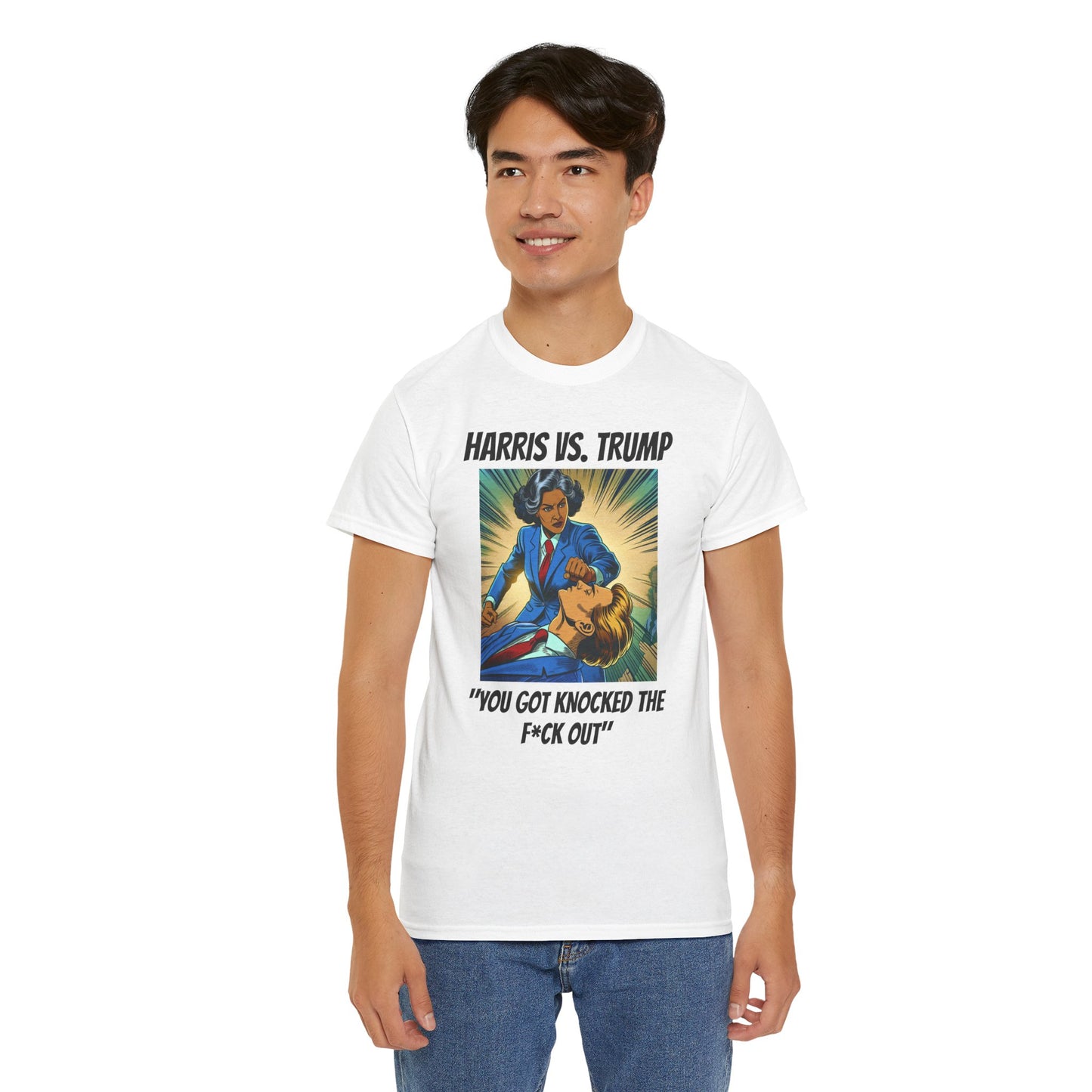 Harris vs Trump Unisex Heavy Cotton Tee