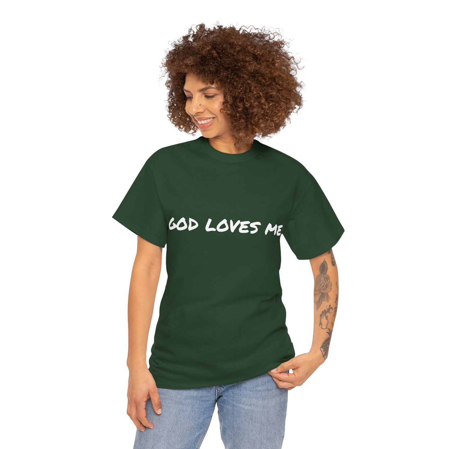 God Loves Me Unisex Heavy Cotton Tee