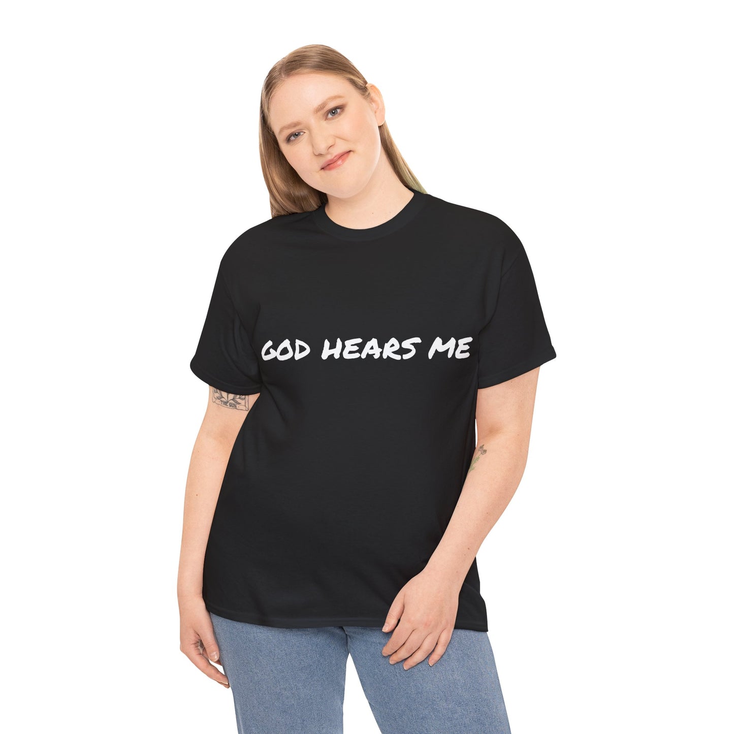 God Hears Me Unisex Heavy Cotton Tee