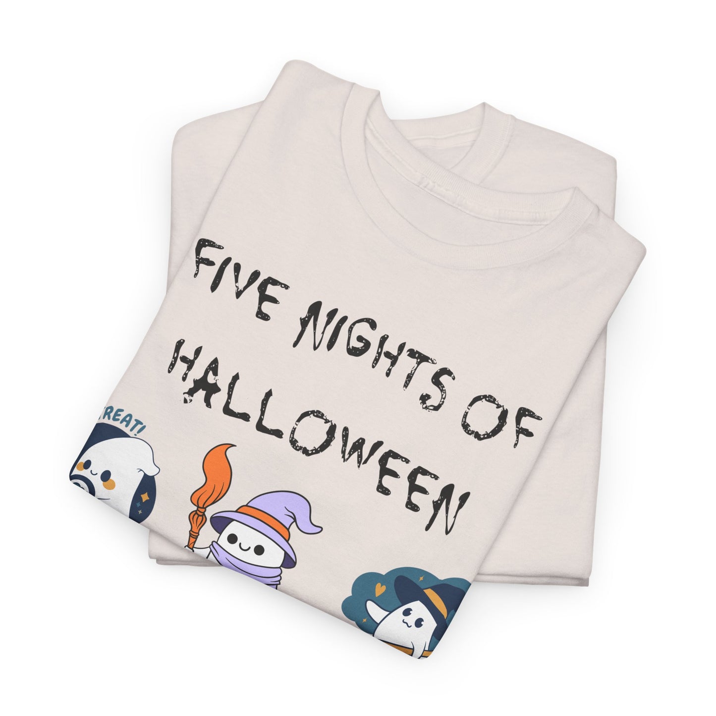 Five Nights Of Halloween Unisex Heavy Cotton Tee