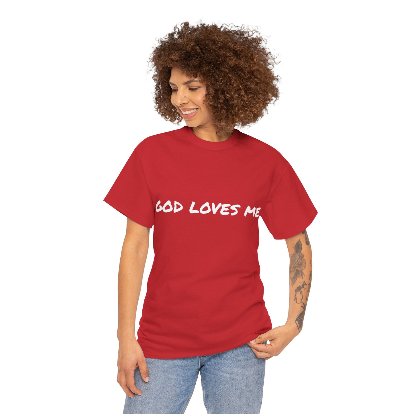 God Loves Me Unisex Heavy Cotton Tee