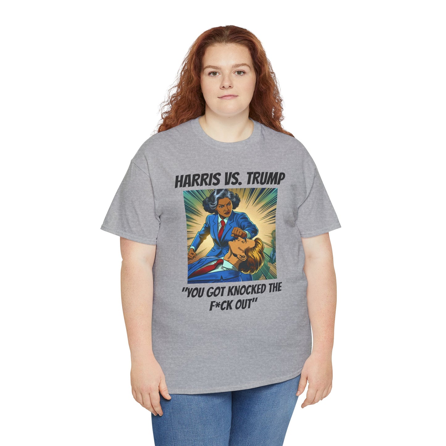 Harris vs Trump Unisex Heavy Cotton Tee