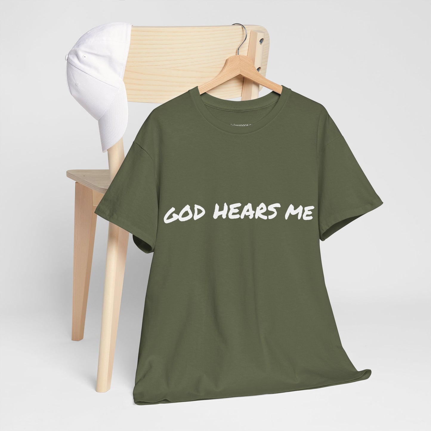 God Hears Me Unisex Heavy Cotton Tee