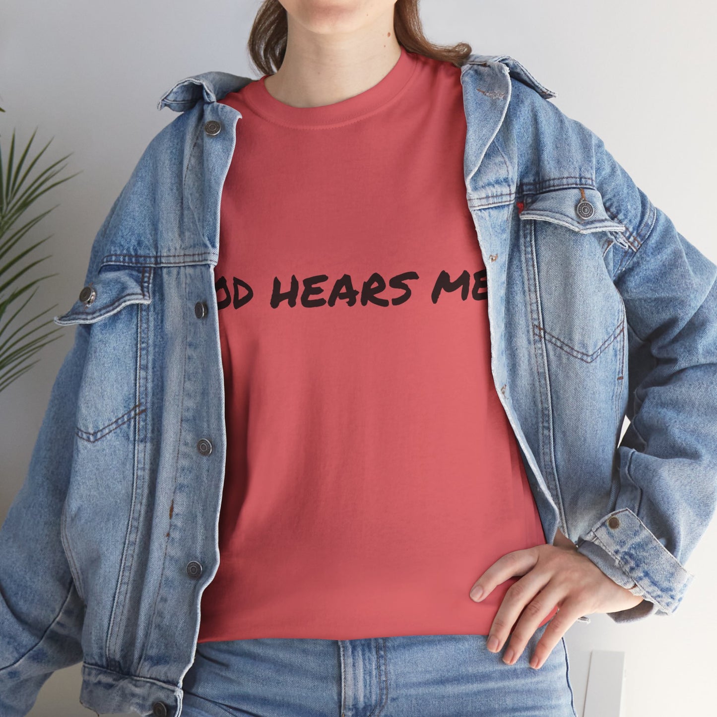 God Hears Me Unisex Heavy Cotton Tee