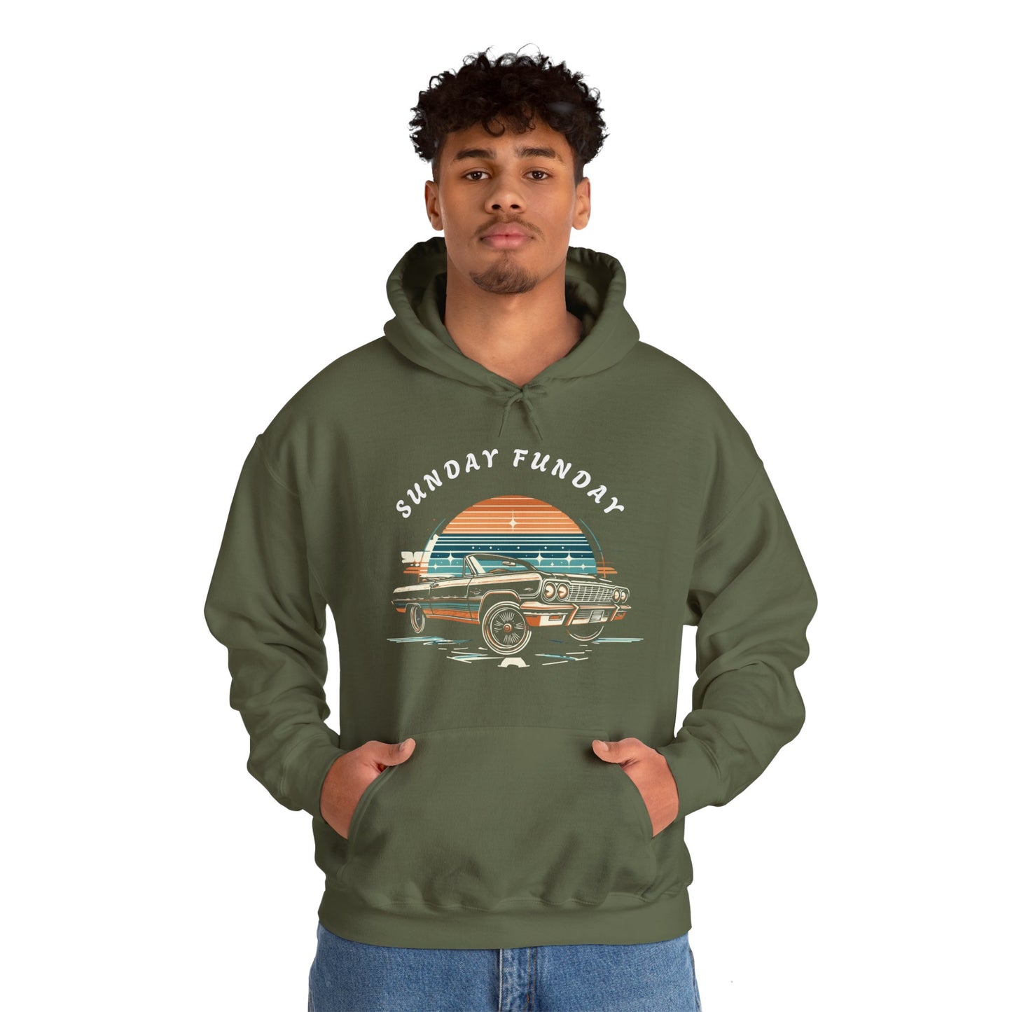 Sunday Funday Lowrider Unisex Heavy Blend™ Hooded Sweatshirt