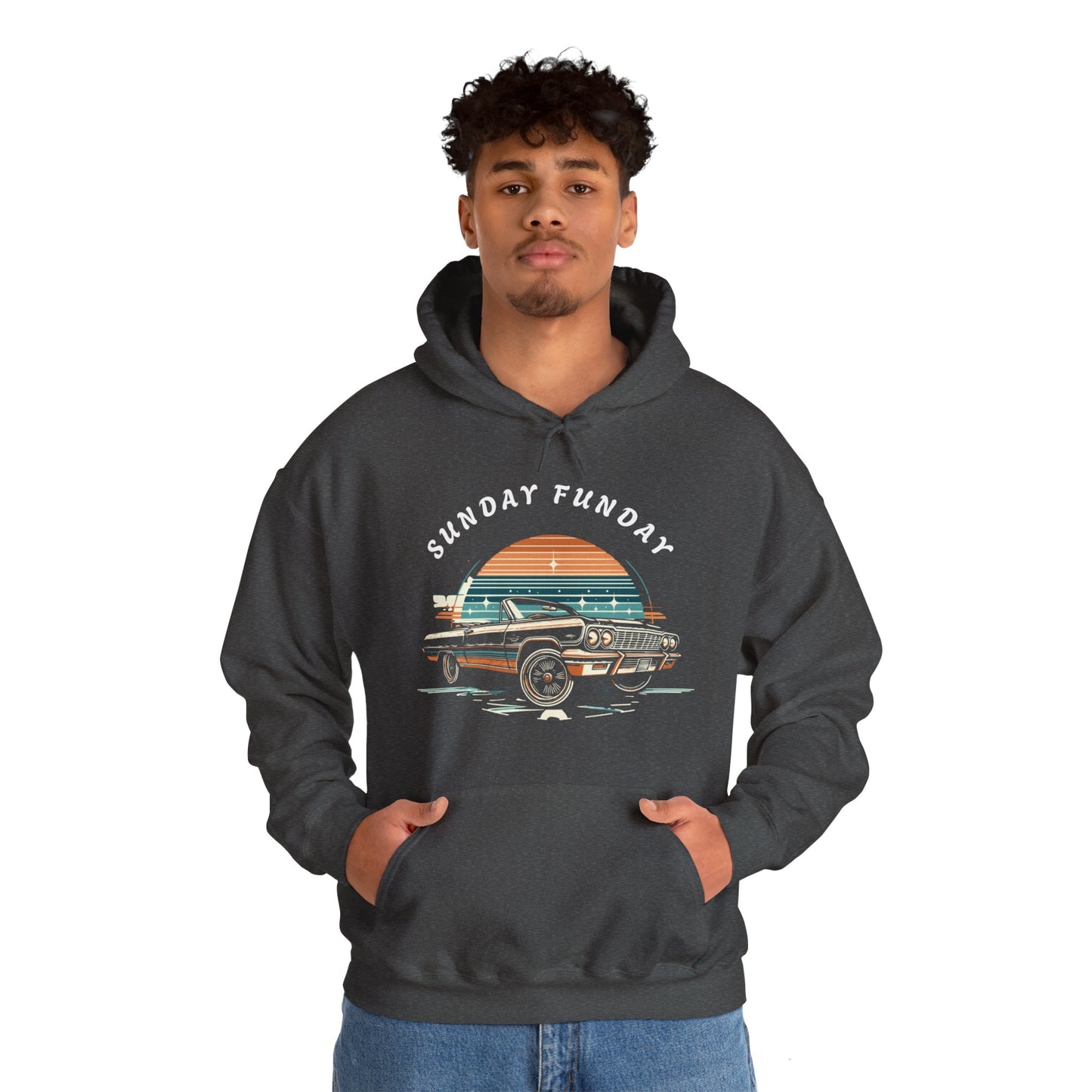 Sunday Funday Lowrider Unisex Heavy Blend™ Hooded Sweatshirt