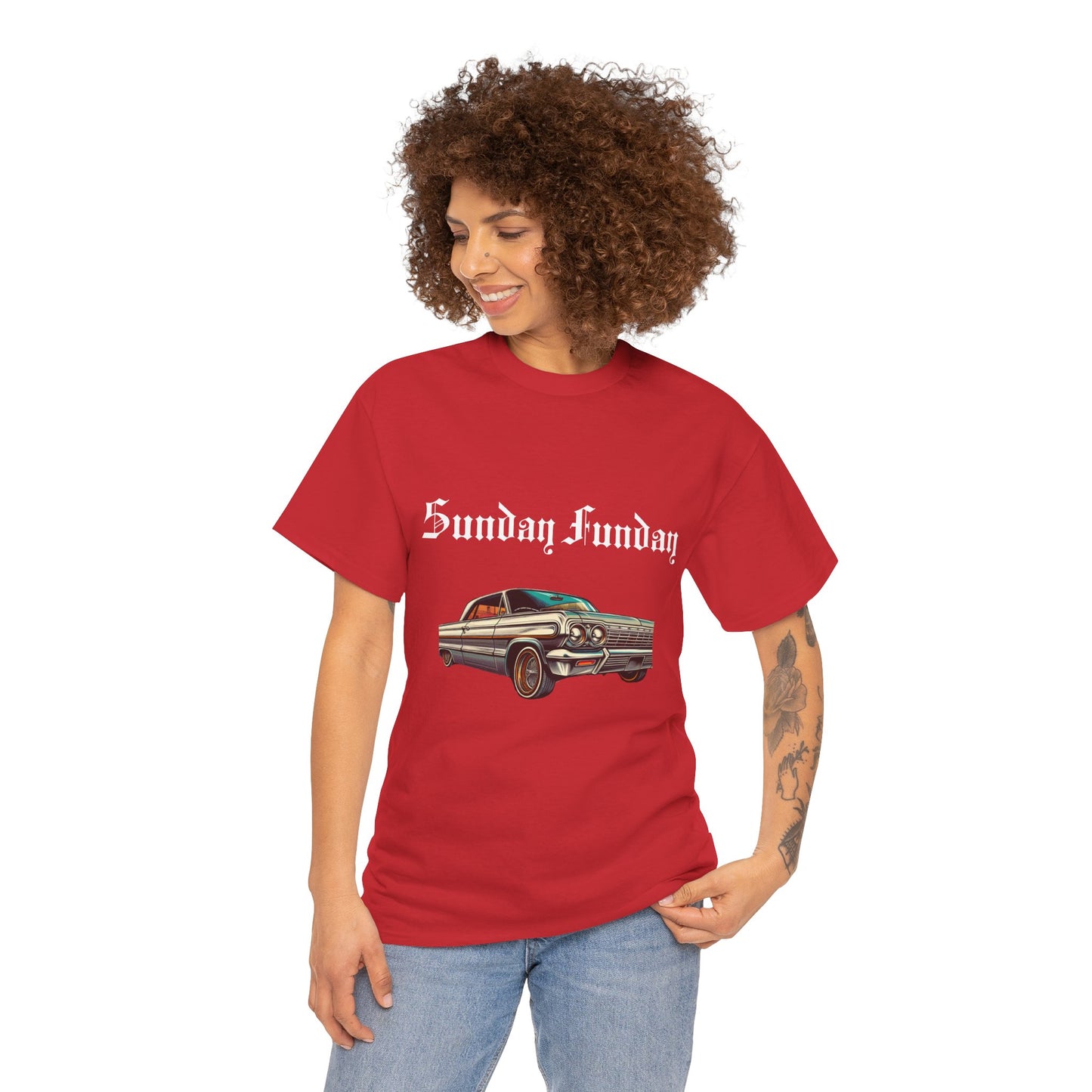 Sunday Funday Lowrider Unisex Heavy Cotton Tee