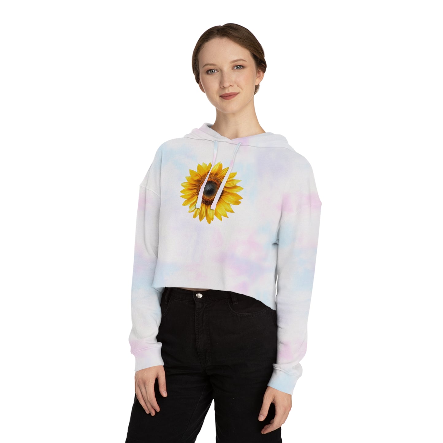 Sunflower Cropped Hoodie